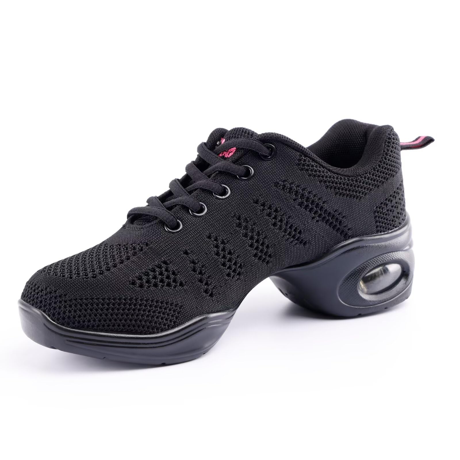 Baskets de danse pour femme - Chaussures de danse jazz à lacets avec coussin d'air pour homme et femme - Cheerleader Zumba
