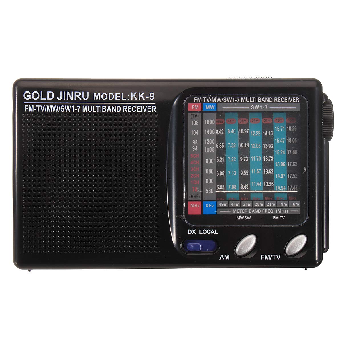 Amazon.co.jp: ポータブルフルバンドラジオFMステレオスピーカーMW SW