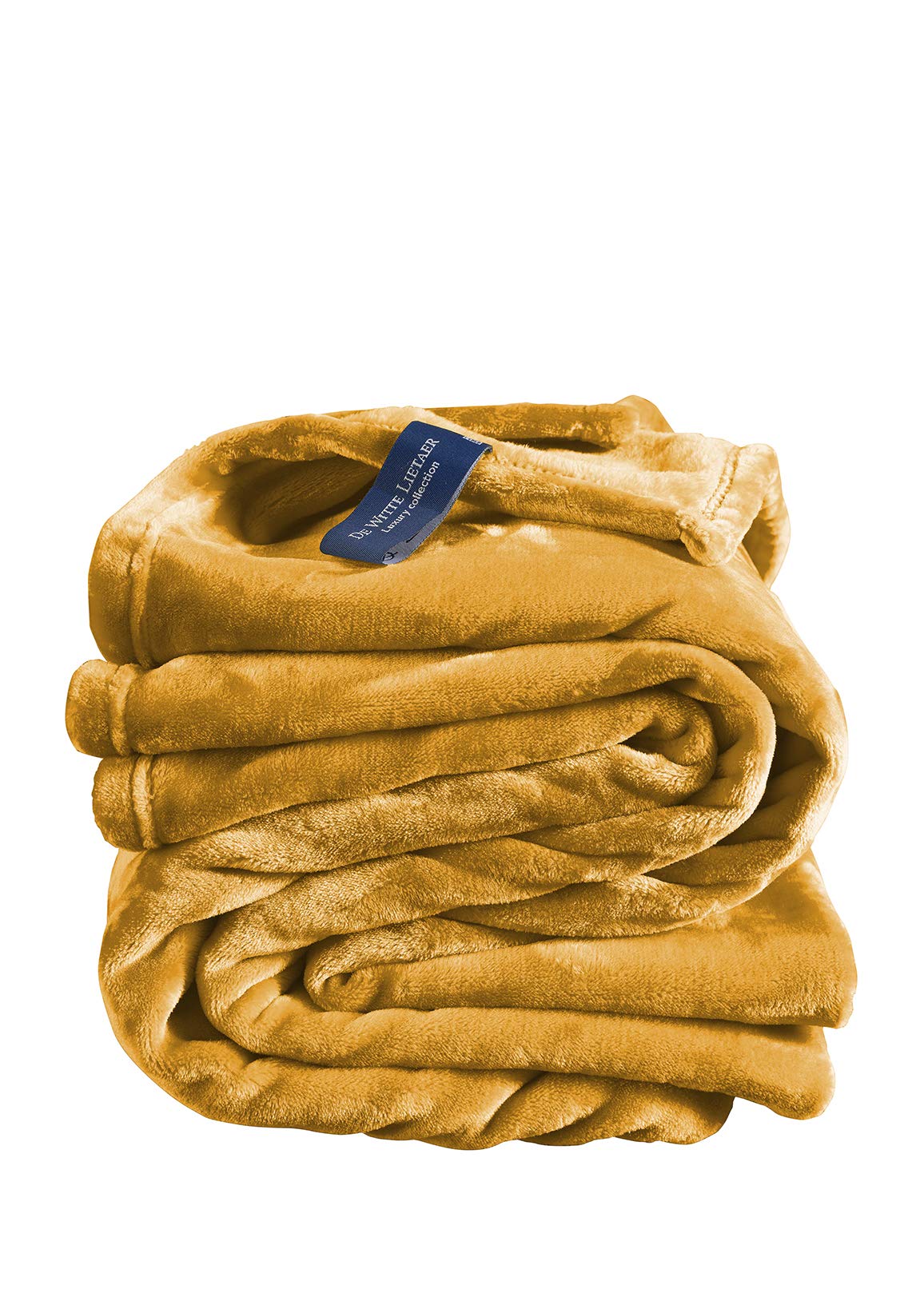 De Witte Lietaer Cosy Super Soft Polyester Blanket 150 x 200 cm Yellow