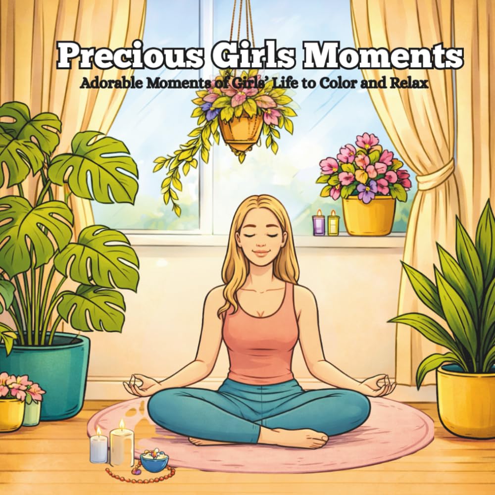 Precious Girls Moments: Adorable Moments of Girls’ Life to Color and Relax