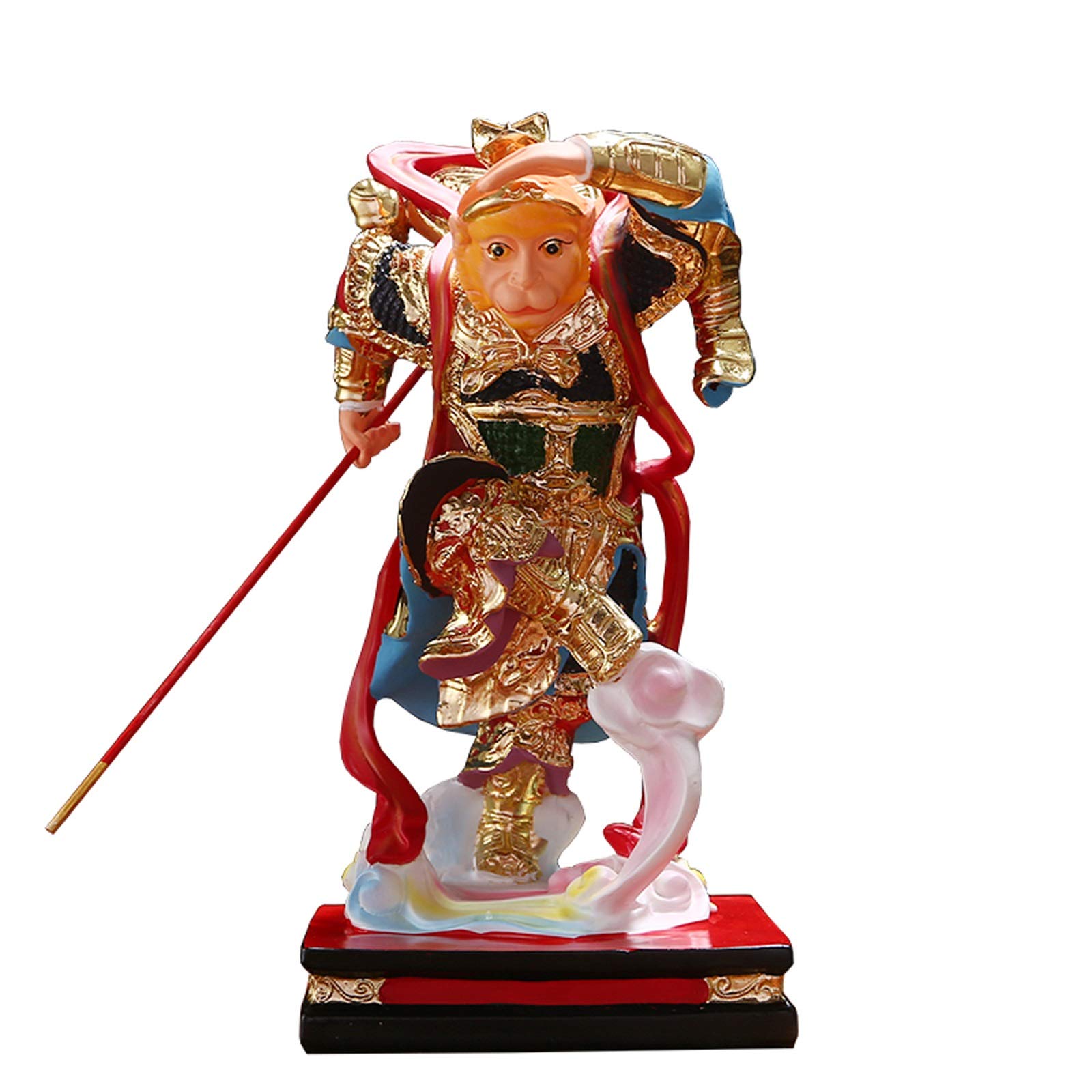Statue de Bouddha réaliste en résine et objets de collection décoratifs haut de gamme