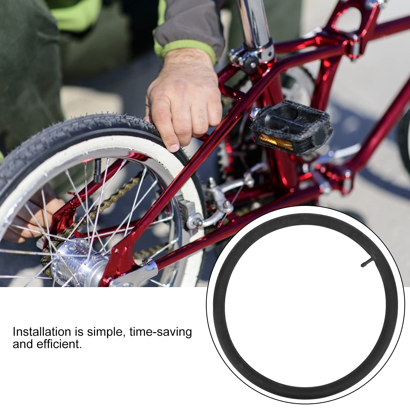 Camera d'aria della bicicletta butilica di dimensioni 12 1.75 di alta qualità a