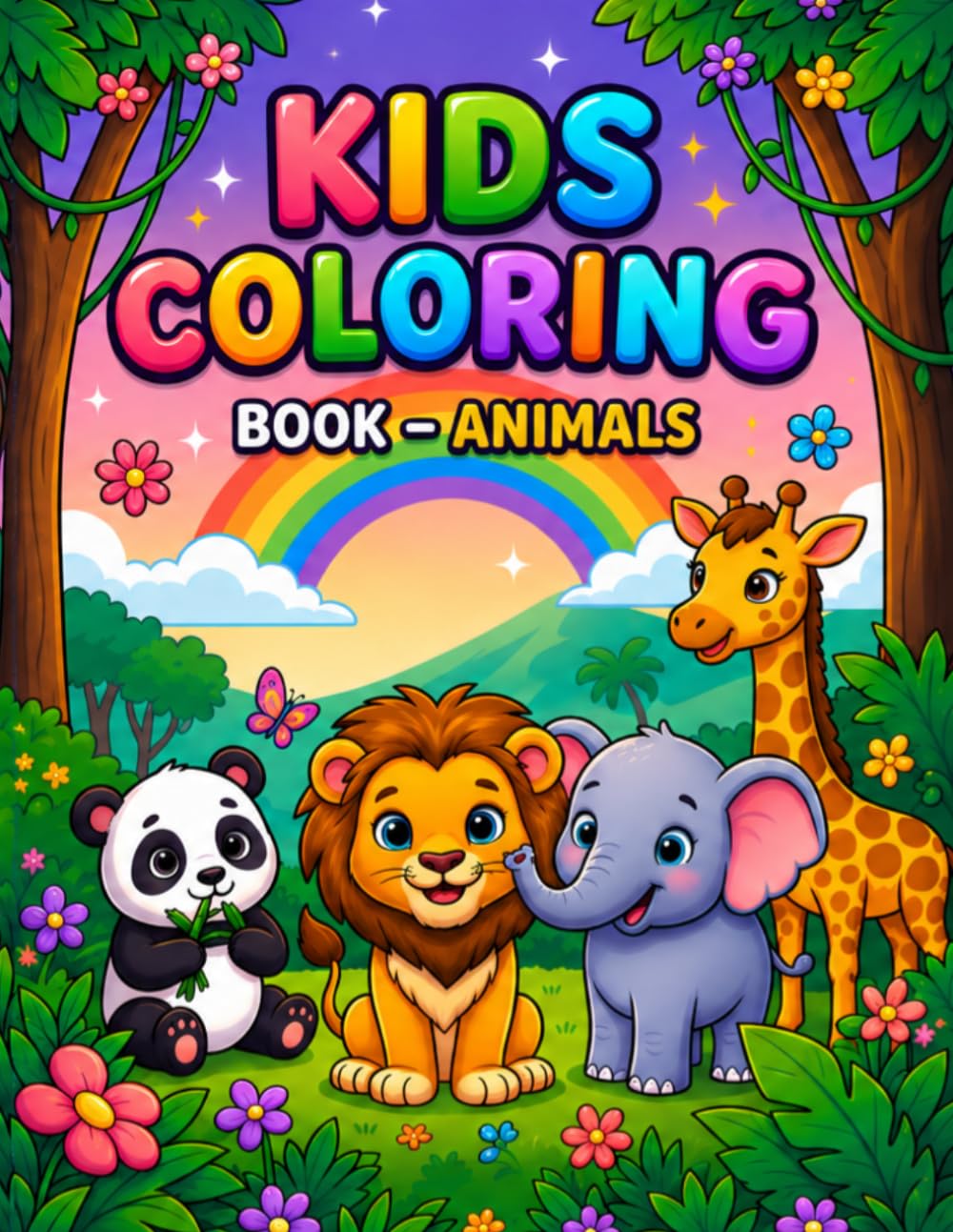 Kids Coloring Book – Animals: Cute & Fun Animal Coloring Pages for Kids