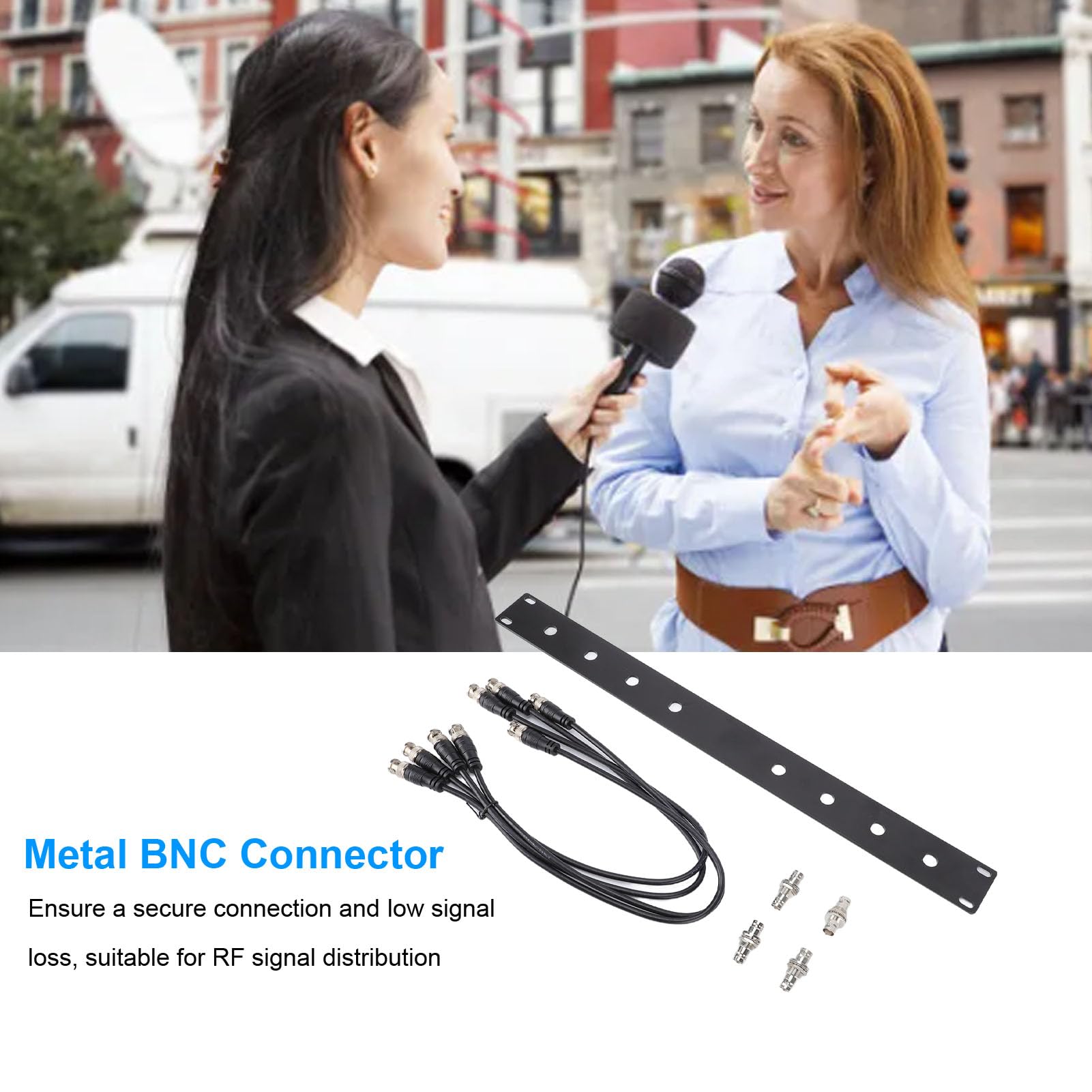 Kit de Antena BNC, Cuatro Cables de Extensión de 19 Pulgadas, Panel de Montaje Frontal 1U, Kit de Montaje en Bastidor de Antena, para Inalámbrico SLX, SLX2, PGX2, SPGX24