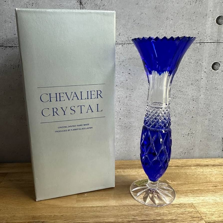 Amazon.co.jp: CHEVALIER CRYSTAL カメイガラス 花瓶 一輪挿し