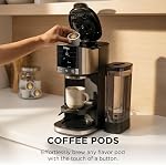 Ninja DualBrew Coffee Maker | Ground Coffee Infusion and Pods | Classic, Rich, Ice-Cold Infusion | 12-Cup Full Carafe Single Serving Cup | Stainless Steel | GP161C