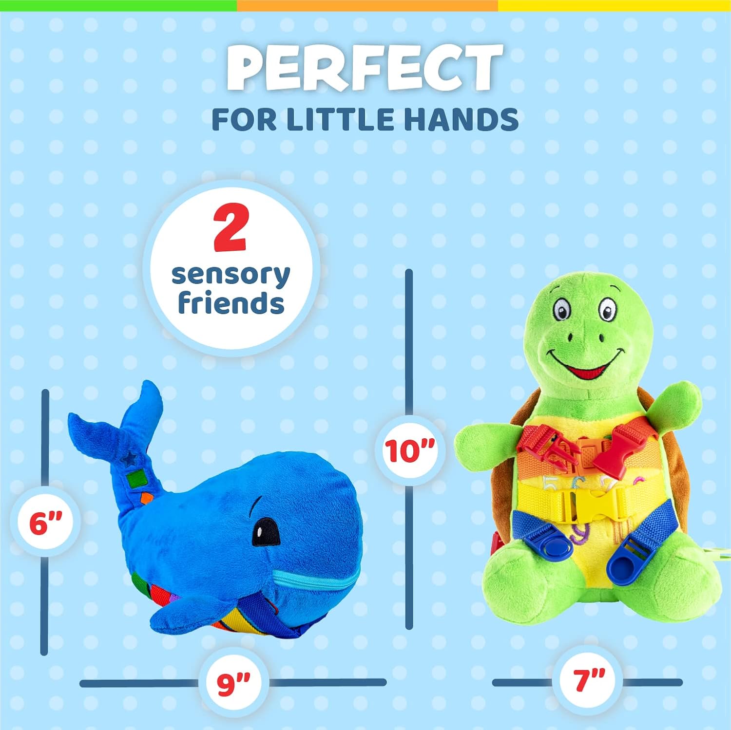 Buckle Toys - Blu Whale and Bucky Turtle Ocean Buddies Bundle