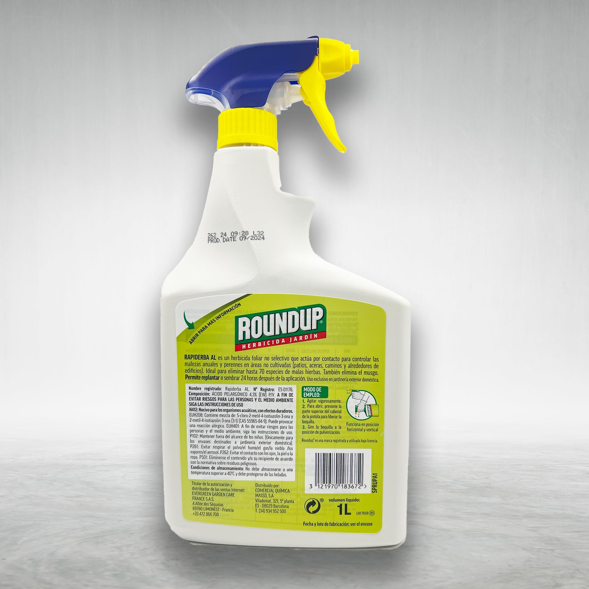 Herbicida Comercial Roundup Roundup 360 Plus Glyfosaatherbicide 1L