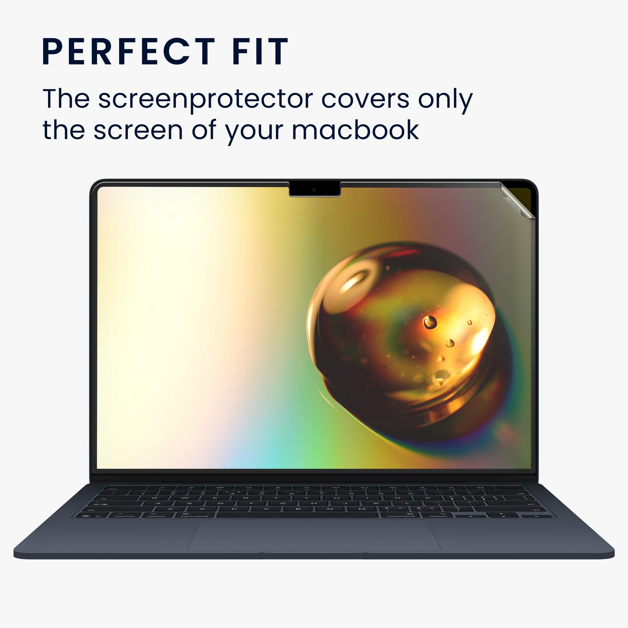 kwmobile Osłona ekranu kompatybilna z Apple Macbook Air 15 M4 2025 A3241 – matowa folia antyodblaskowa