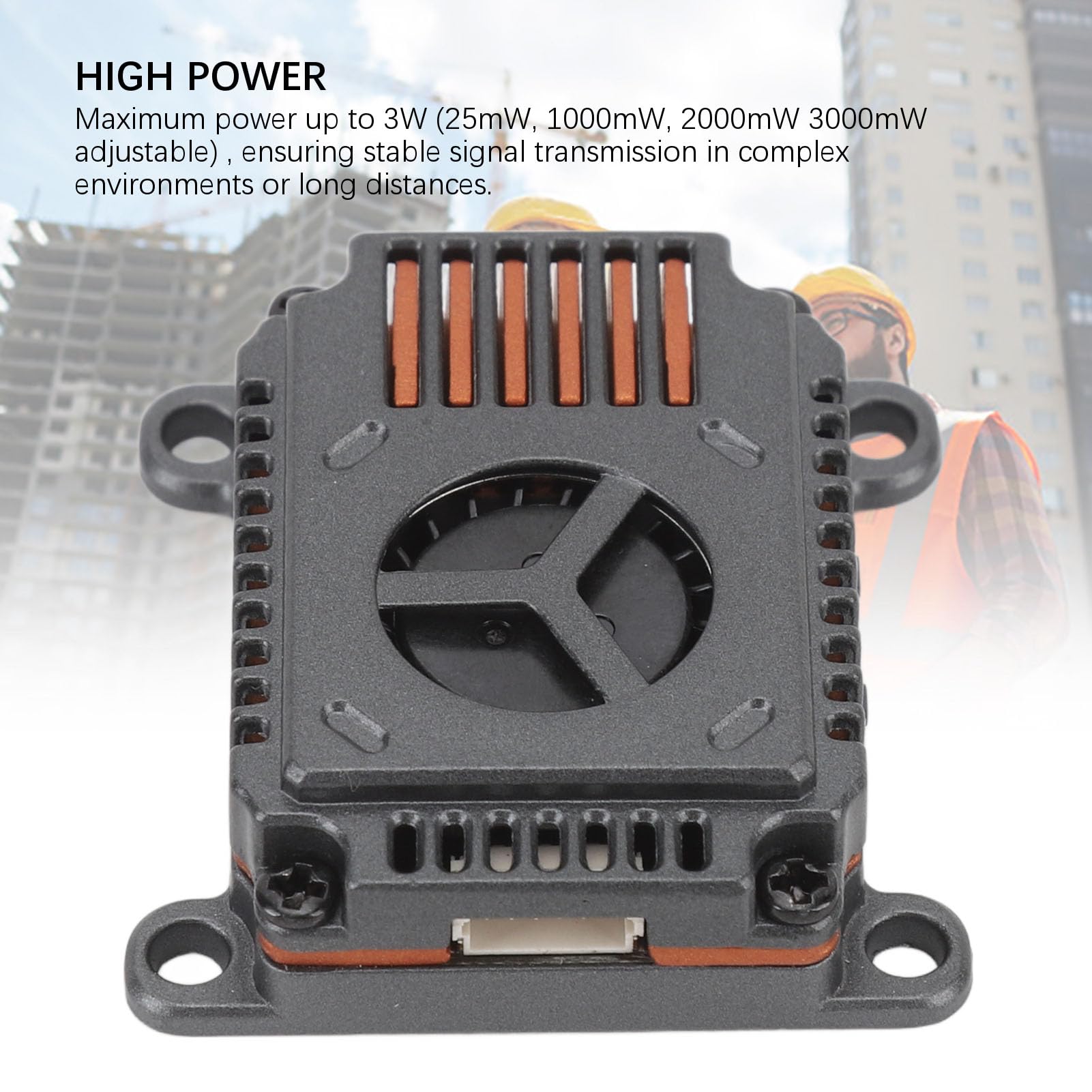 Asixxsix Trasmettitore Video 5.8G 3W, Trasmettitore Video VTX Regolabile 25mW 1000mW 2000mW 3000mW, Trasmettitore Video VTX a Lungo Raggio 48CH per Drone da Corsa FPV
