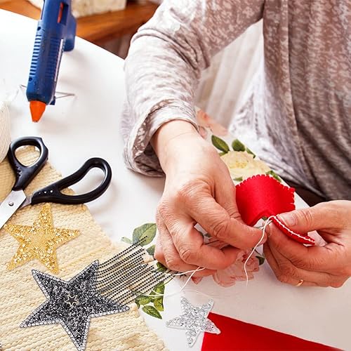 Miniatura 4 de FINGERINSPIRE 8 parches de cristal con diamantes de imitación de Egipto contra el mal de ojo, 4 estilos exquisitos bordados en forma de ojo, parches