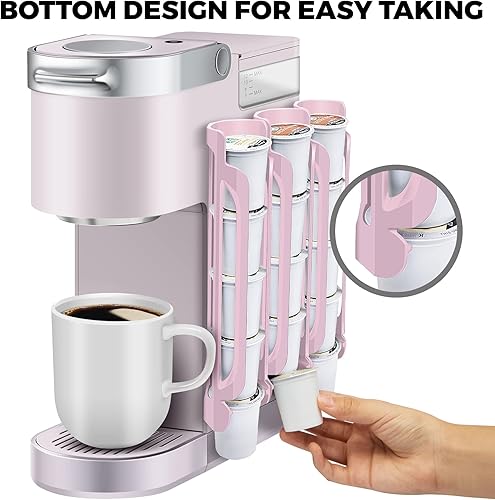 Miniatura 2 de kedofa Soporte para tazas K para Keurig soportes para cápsulas de café para mostrador de espacio pequeño, soportes para Kcup para montaje en pared