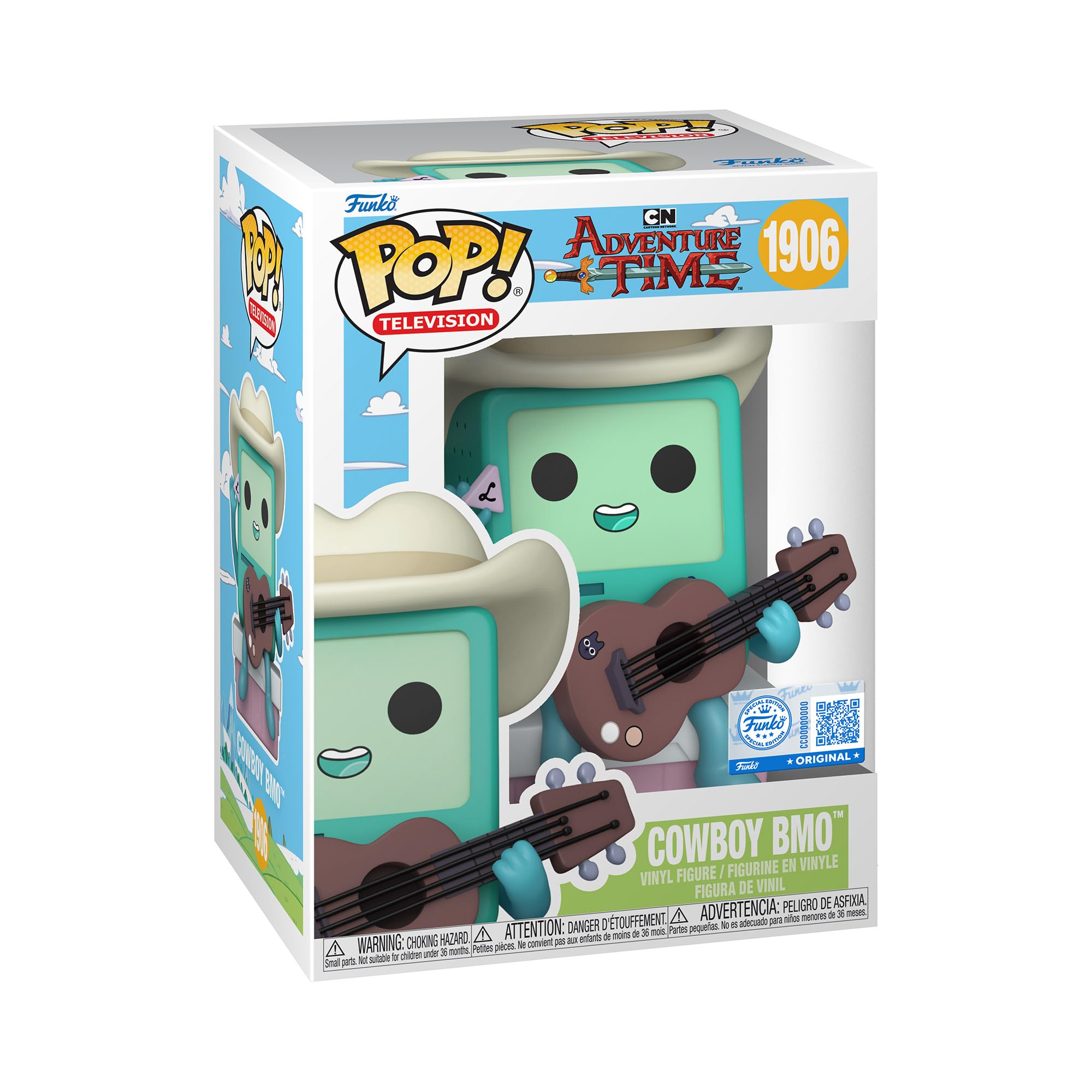 Funko POP! Animation: Adventure Time - Cowboy BMO with Guitar - Collectable Vinyl Figure - Official Merchandise - Toys For Kids & Adults - Model Figure for Collectors and Display