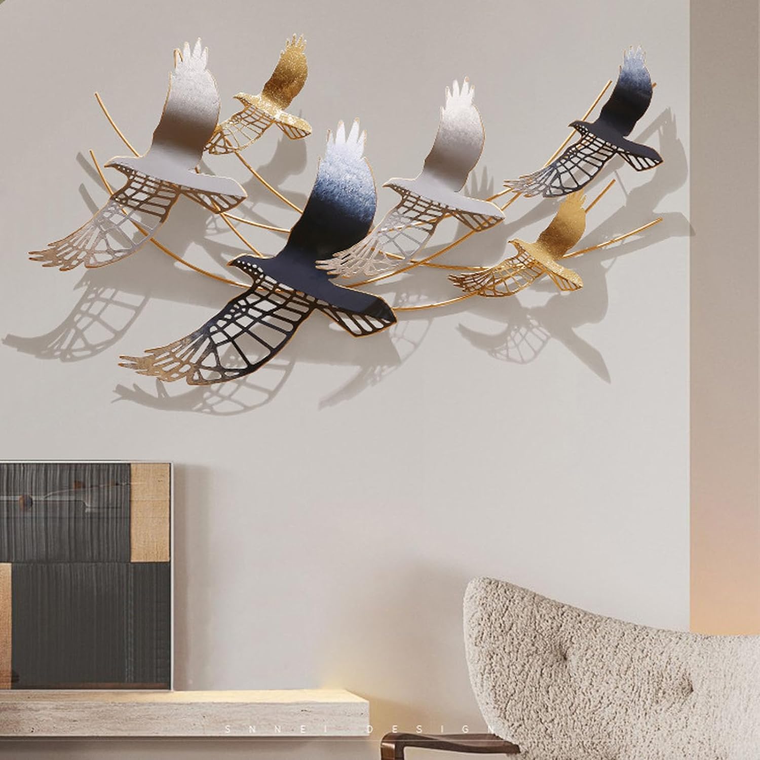 QVUXZ Decorazione In Legno Con Uccellini – Cartello Appendibile 30x13 Cm, Frase Not All Who Wander, Regalo Per Birdwatcher - 3