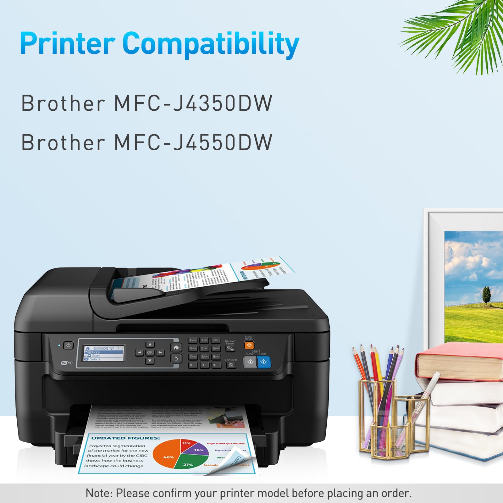 LC527 - Cartucce per stampante a colori, compatibili con Brother