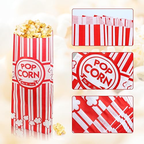 Miniatura 3 de 200 bolsas de palomitas de maíz desechables de 2 onzas, bolsas de palomitas de maíz, accesorios para máquina de palomitas de maíz para noche de