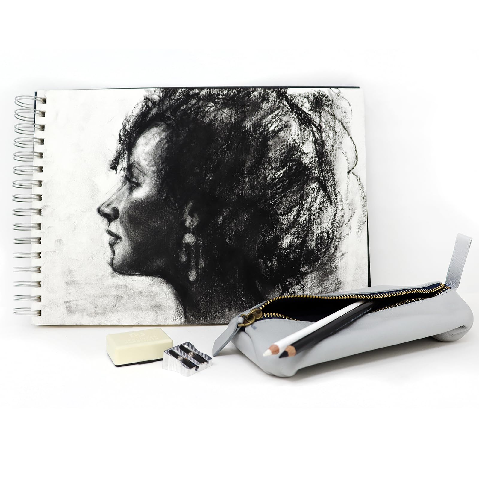 Artway Studio, Spiral Bound A3 Mixed Media Sketchbook, Landscape, 60 Sides/30 Pages of 240gsm Multimedia Paper - Image 4