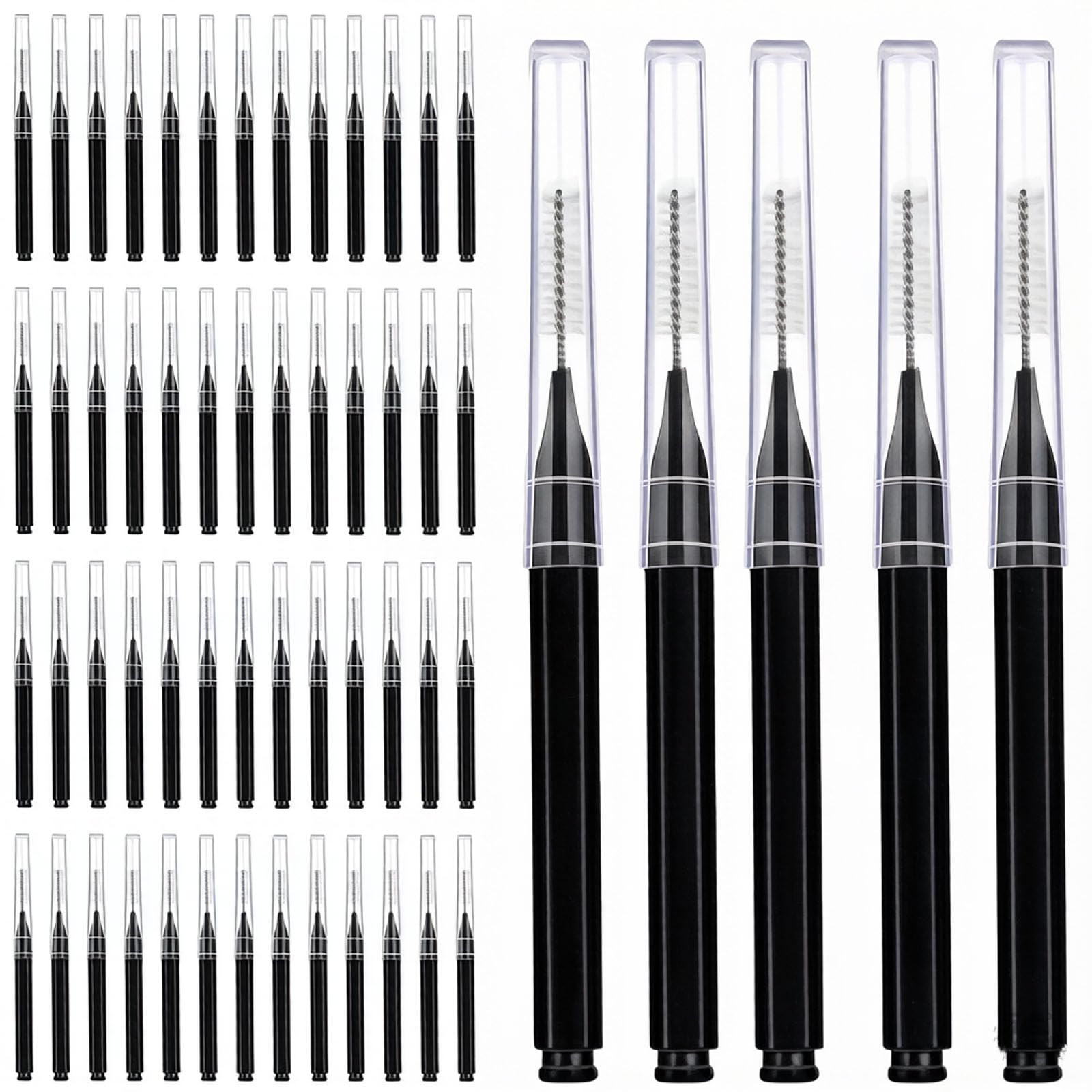60Pcs Interdental Brush for Teeth, Teeth Cleaner and Dental Floss, Interdental Cleaner for Braces Wearers and Oral Hygiene, Portable Black Design for Travel and Daily Use-image-23