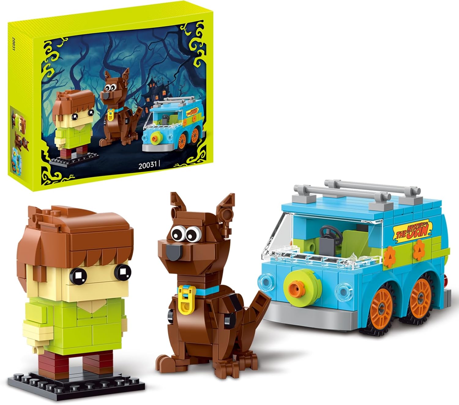 Halloween Horror Action Figure Building Toys Compatible with Lego for Adults,Christmas Decor Toy Car for Moive Fan,Ideas Gift for Kids 8-14 Years and UP 449 Pcs