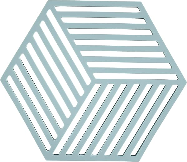 Zone Denmark - Dessous De Plat Hexagon en Silicone - Design GéoméTrique Moderne - Résistant À 250°C - Lave-Vaisselle - Dimensions 16 x 14 x 0,9 cm - Zone Desert - 4