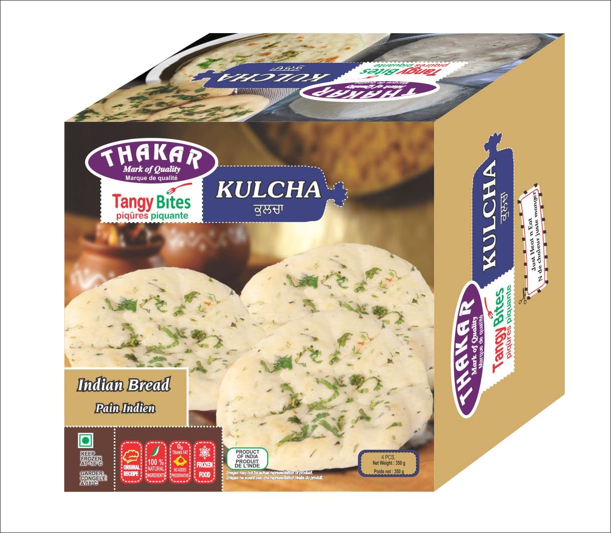 Thakar Frozen Breads Kulcha 350g Amazon.in Grocery & Gourmet Foods