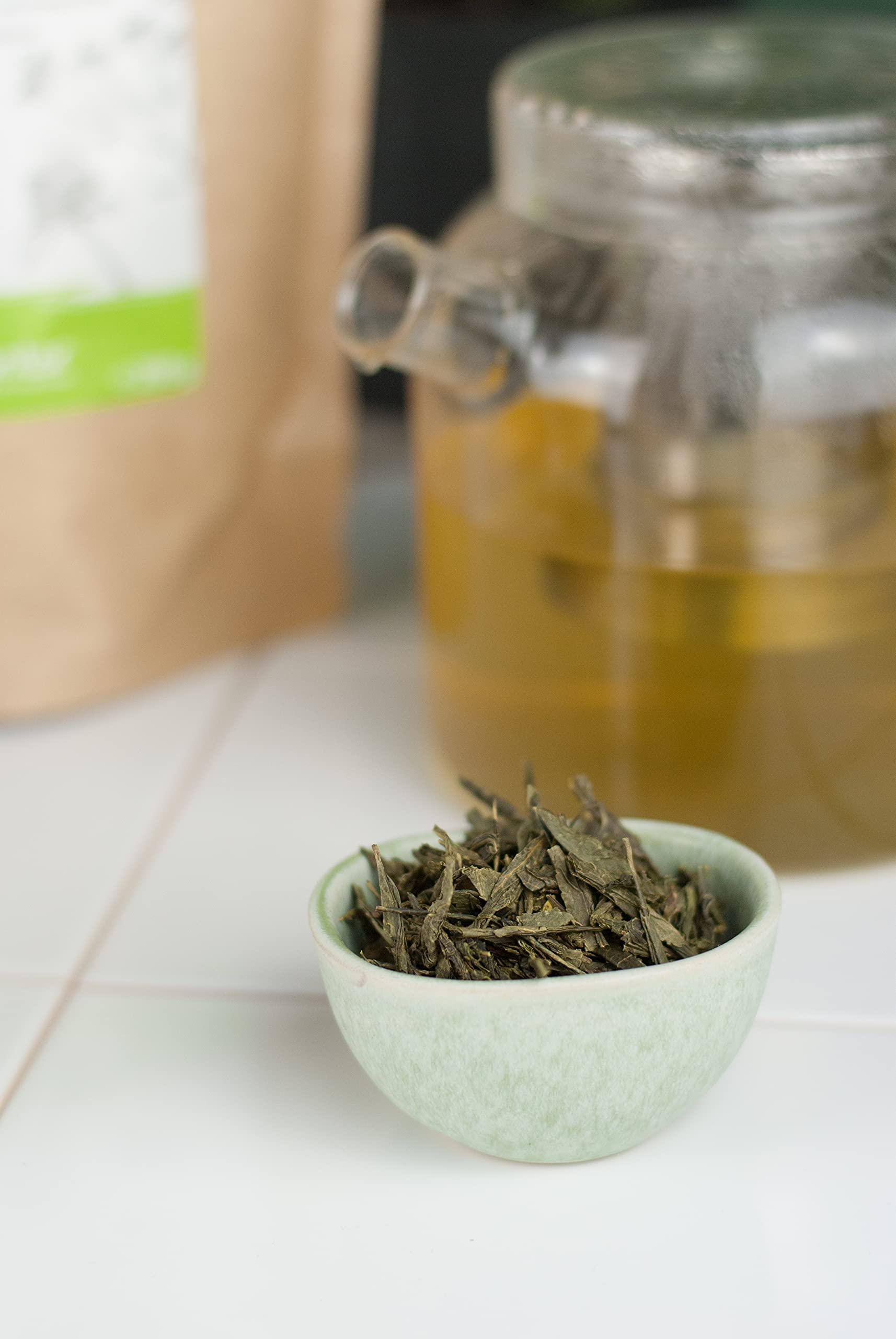 Grüner Sencha Tee BIO 1000 g I lose und geschnitten I aromatischer bio Sencha Grüntee I 100% natürlich I bioKontor