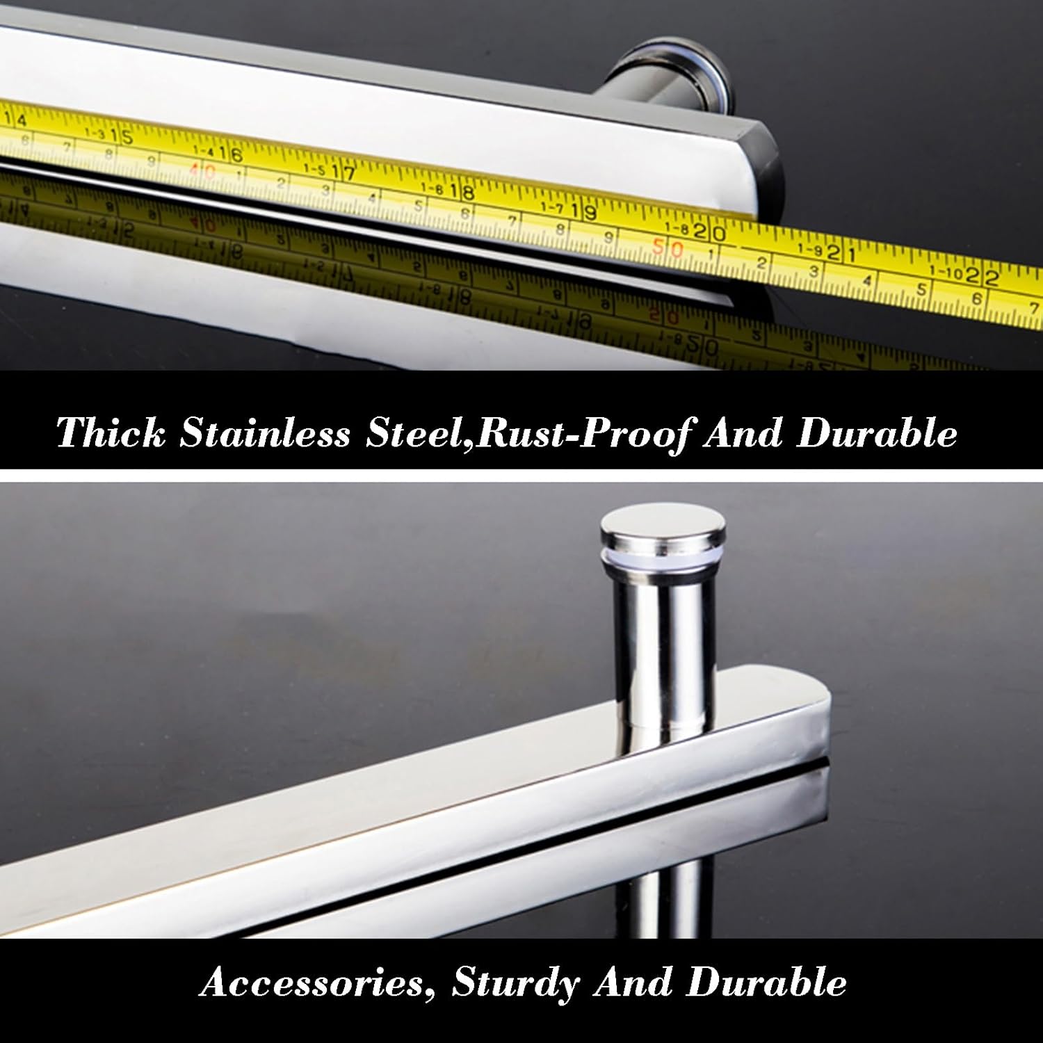 ドアハンドル、浴室キャビネットドア手すり、ステンレススチールハードウェア手すり、（取り付けツール付き）、ショップバスルームに最適