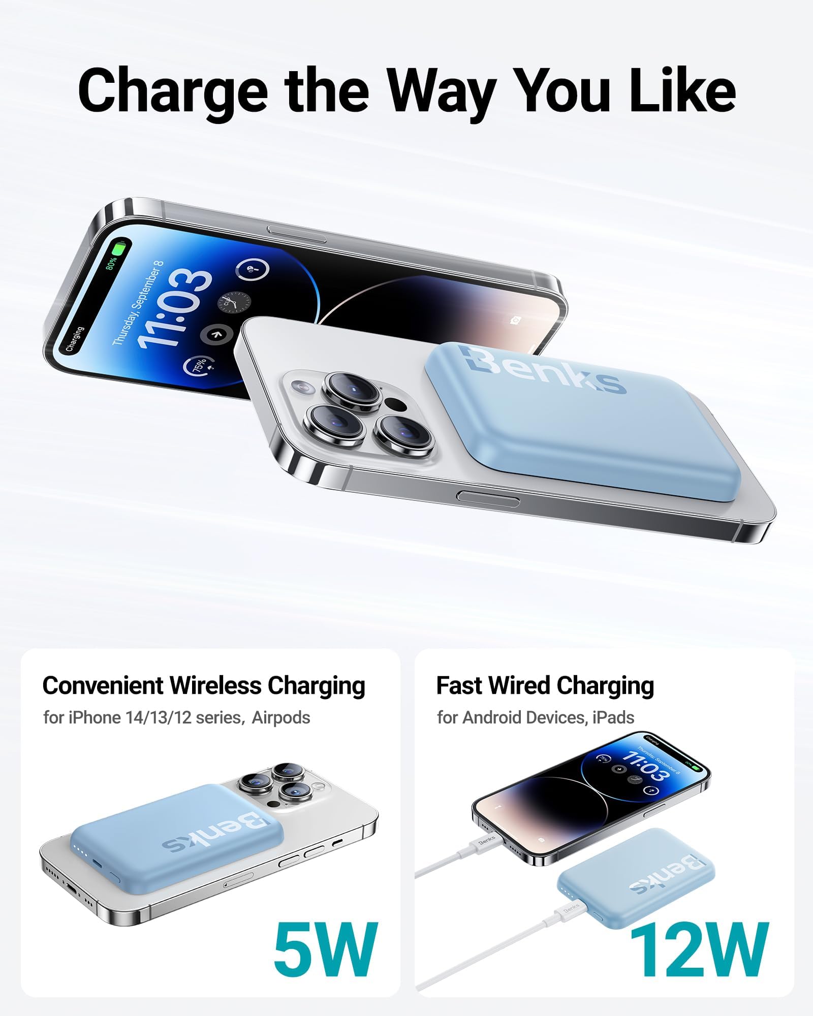 スマホアクセサリー MAGNETIC POWER BANK Magnetic Power Bank 12000mAh 22.5W Ricarica rapida