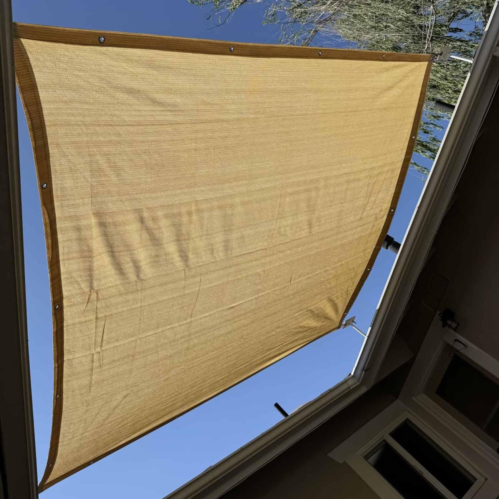 Wytrzymały pokrowiec z filtrem przeciwsłonecznym, na patio i baldachim, 50% zacienienia, tkanina zapobiegająca zamarzaniu, trwała ochrona roślin, 2 x 7 m, niezbędny do ogrodu na zewnątrz