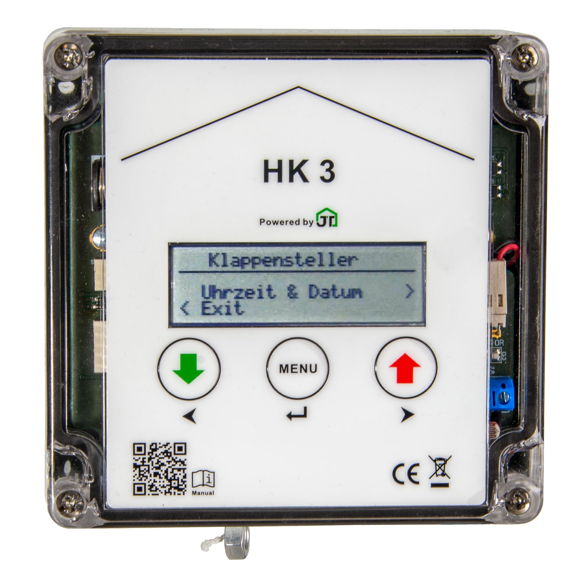 Hühnerklappe HK3 mit integrierter Schaltung für Anlocklicht
