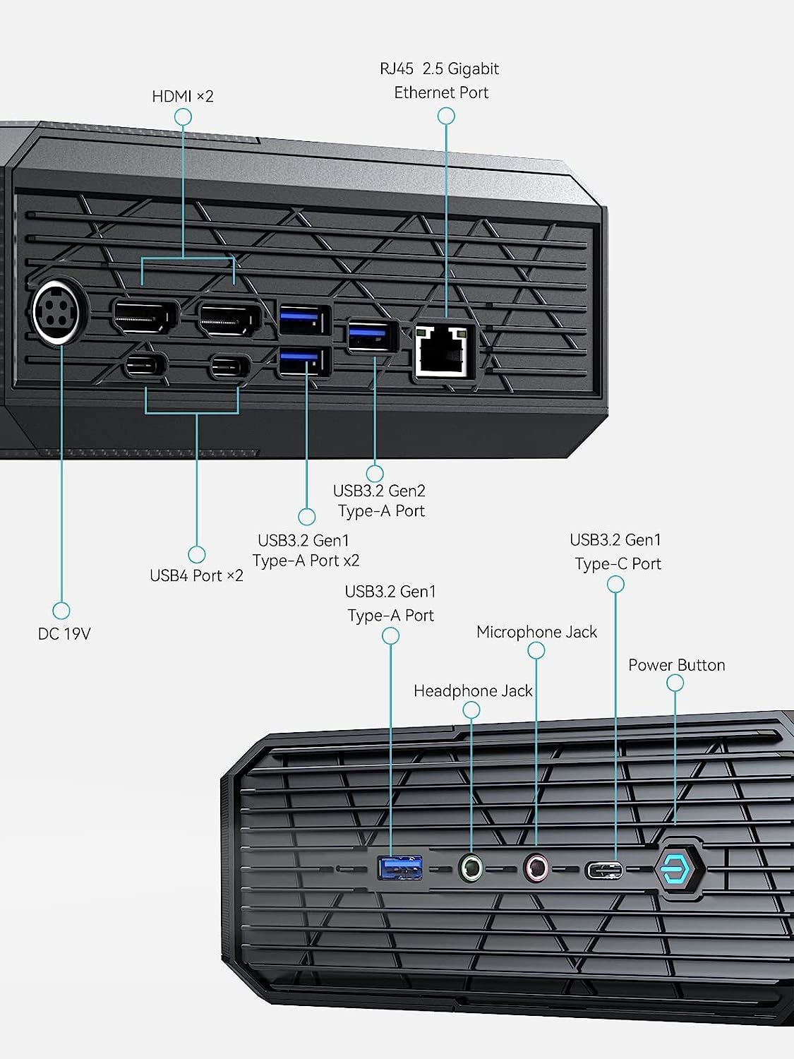 MINIS FORUM Mini PC Neptune HX99G AMD Ryzen 9 6900HX 32 GB DDR5