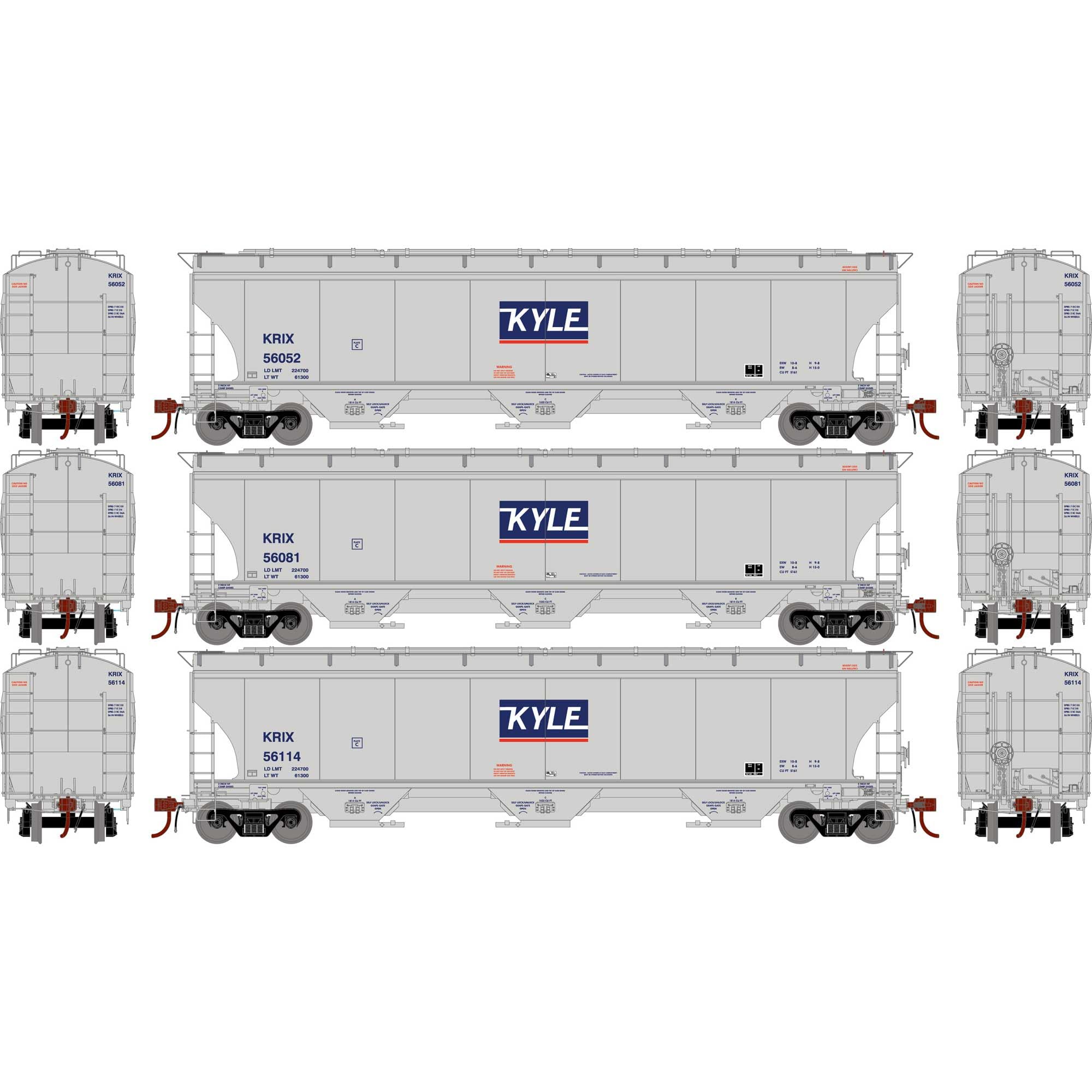 Athearn HO ACF 2970 Covered Hopper MP #706005 ATH81068 HO Rolling Stock