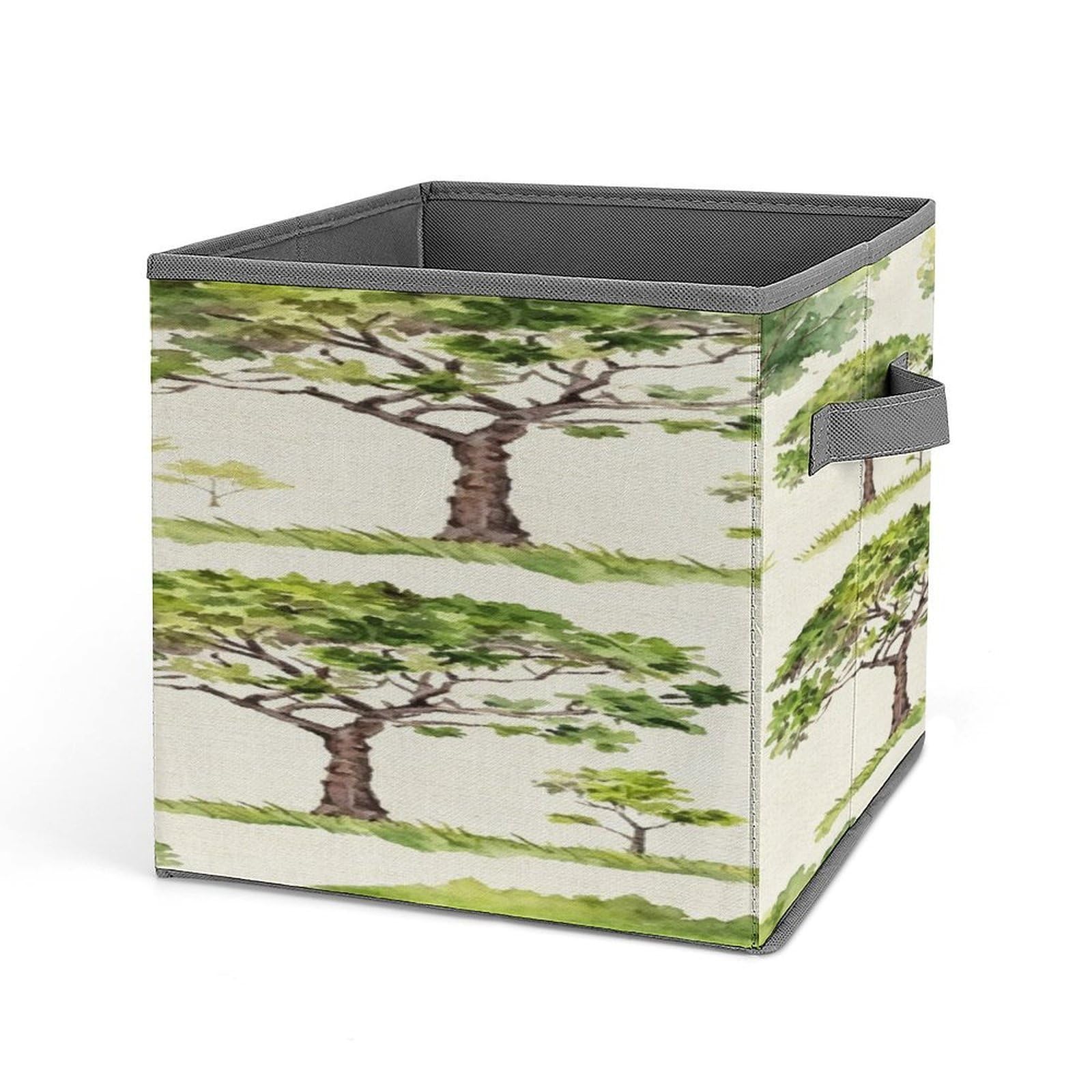 Fekiloot Style Watercolor Tree Storage Bins Storage Baskets