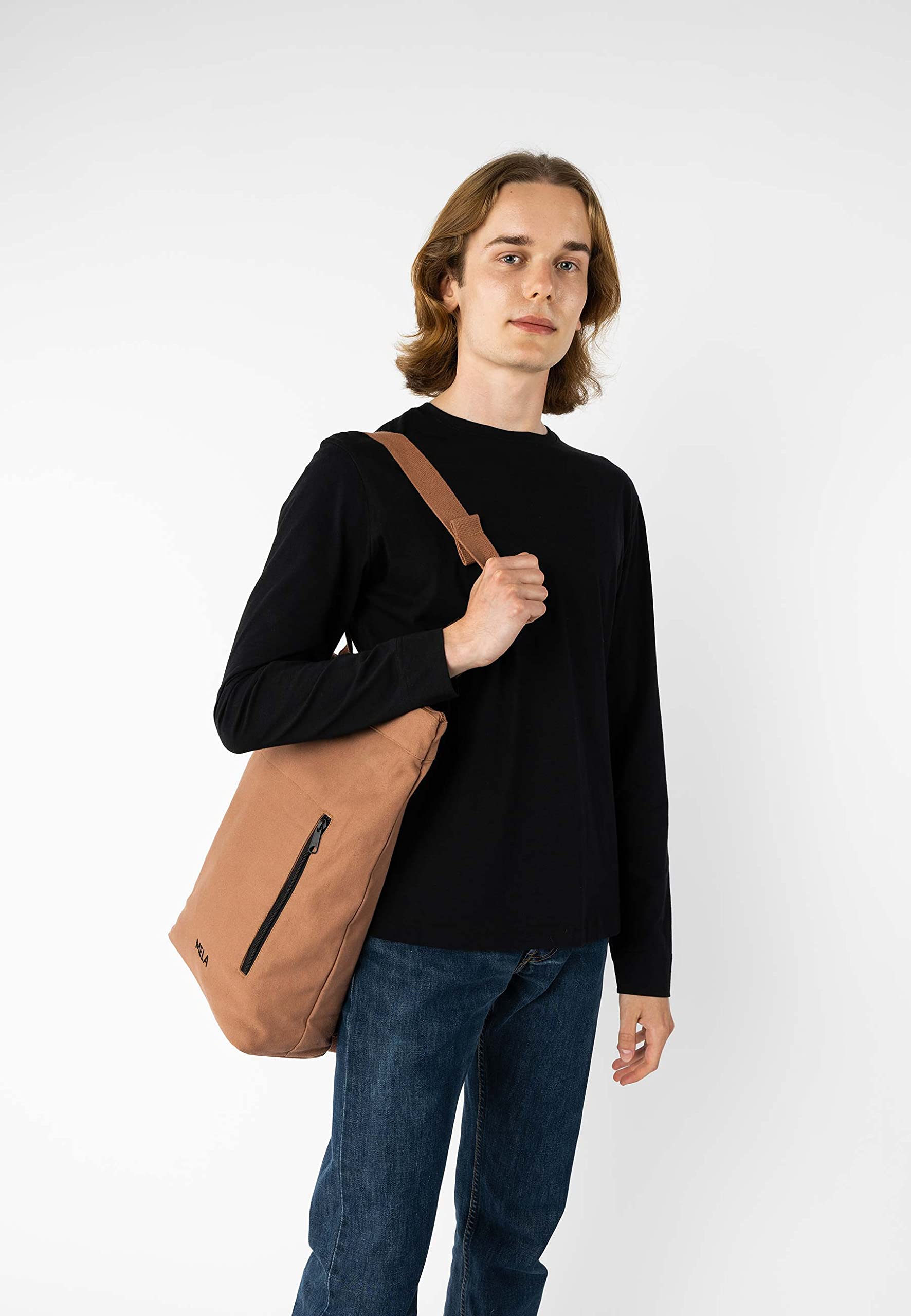 Hybrid Rucksack ANIL | Nachhaltig mit Fairtrade Cotton, GOTS & Grüner Knopf Zertifizierung, Farbe:nougat, Größe:13 Liter