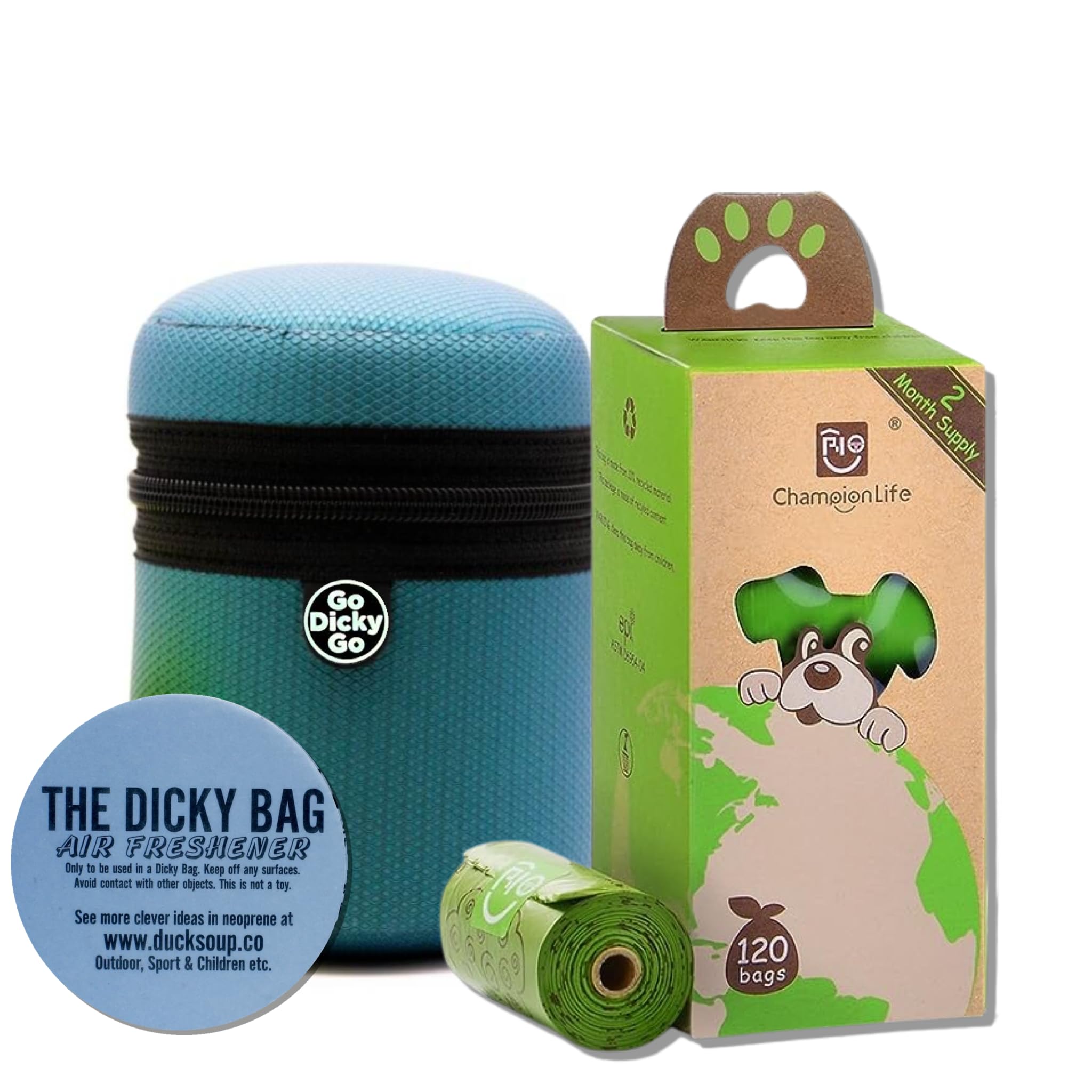 Amazon.co.jp: Dicky Bag 再利用可能 犬用うんちホルダー ゴミ袋
