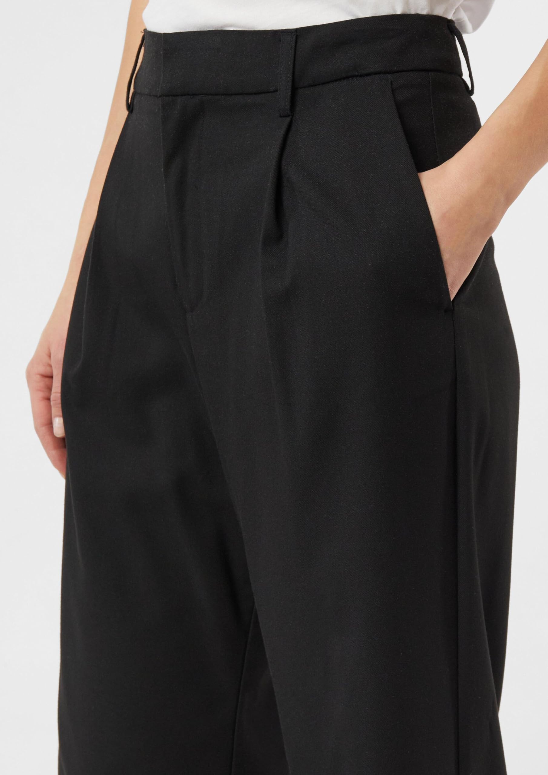 COMMA Locker geschnittene Bundfaltenhose