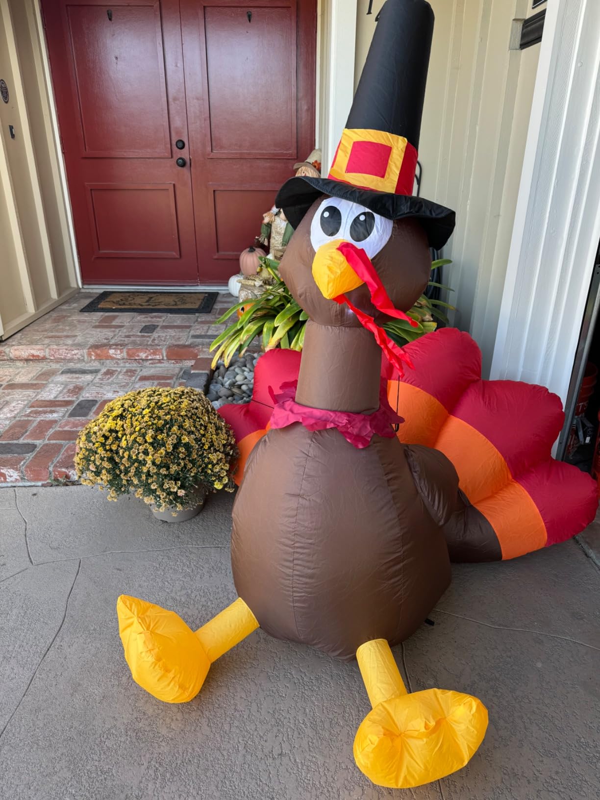 Home Accents 5-ft LED Turkey Airblown Inflatable : Amazon.com.au: Lighting