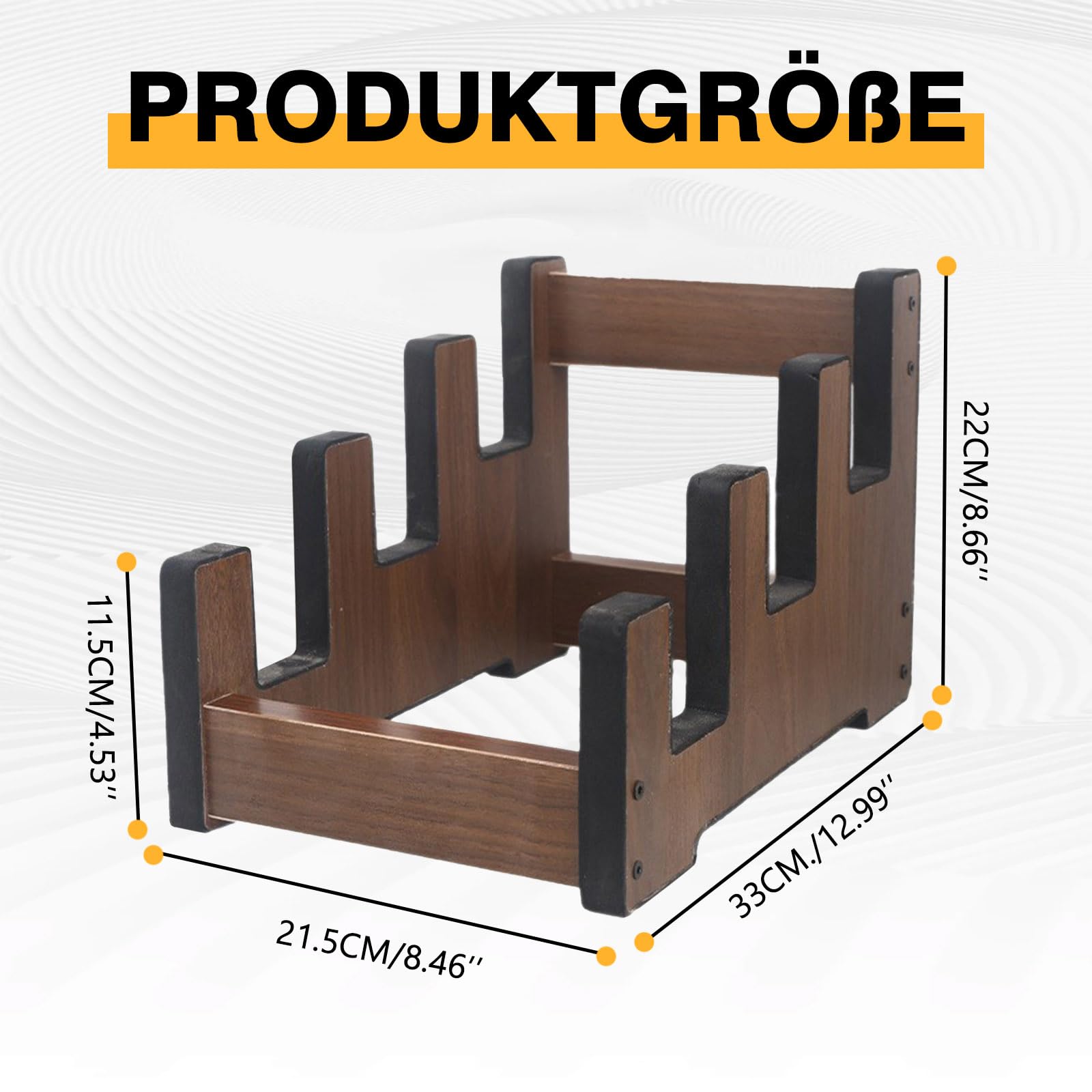 Gitarrenständer Holz für mehrere Gitarren, 3-Halter Gepolsterter Multi-Gitarrenständer Boden Platzsparend 3 Gitarren Display-Rack für Zuhause Studio Bühne (Für 3 E-Gitarren/Bässe)