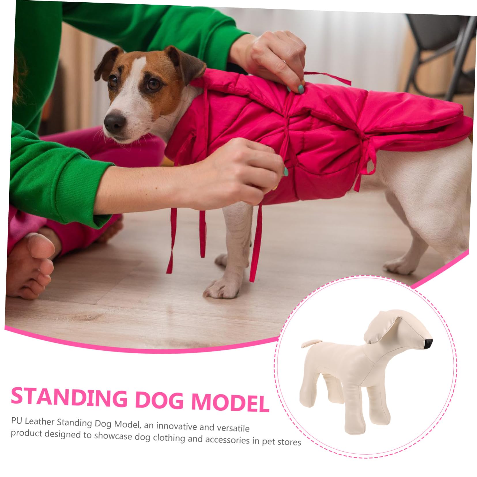 TOYANDONA Manichino Per PU Flessibile Realistico Per Esposizione Abbigliamento Per Animali Domestici Piccole Negozi