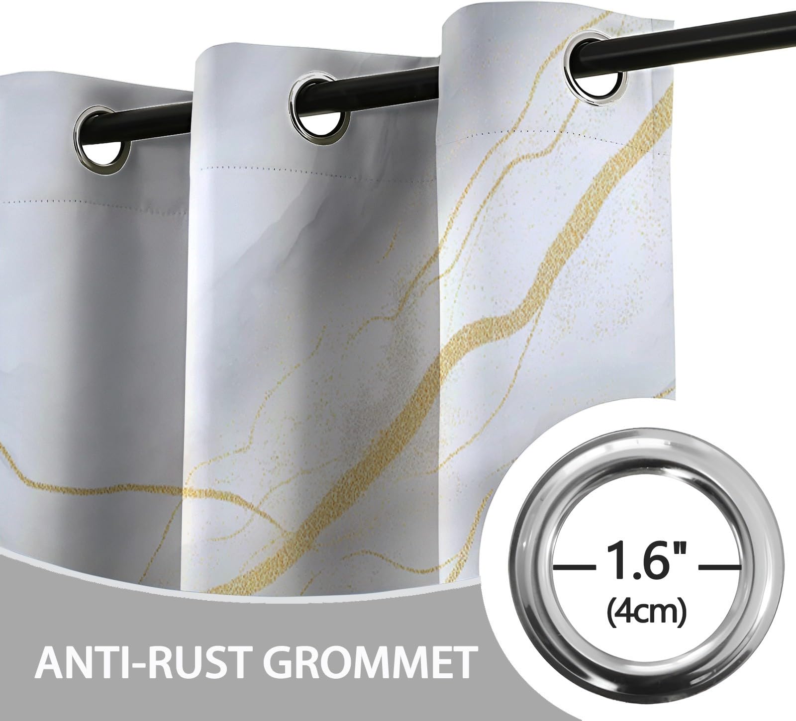 CozyRest Kinder Vorhänge – Handgemaltes Elster & Blumen Design, Blickdicht, 230x117 Cm Pro Panel