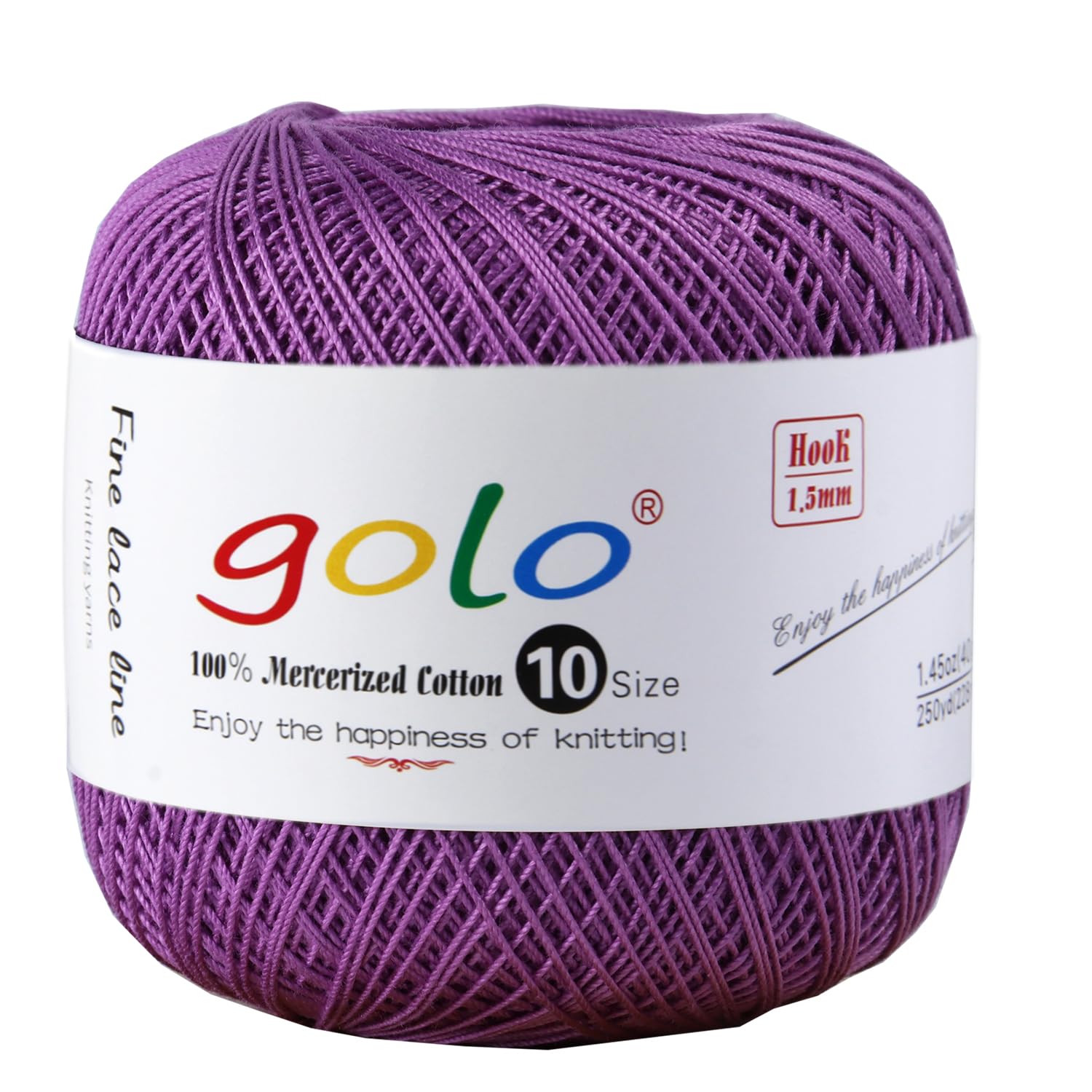golo Crochet Thread Size 10 Cotton Yarn for Tatting Lace Thread 634