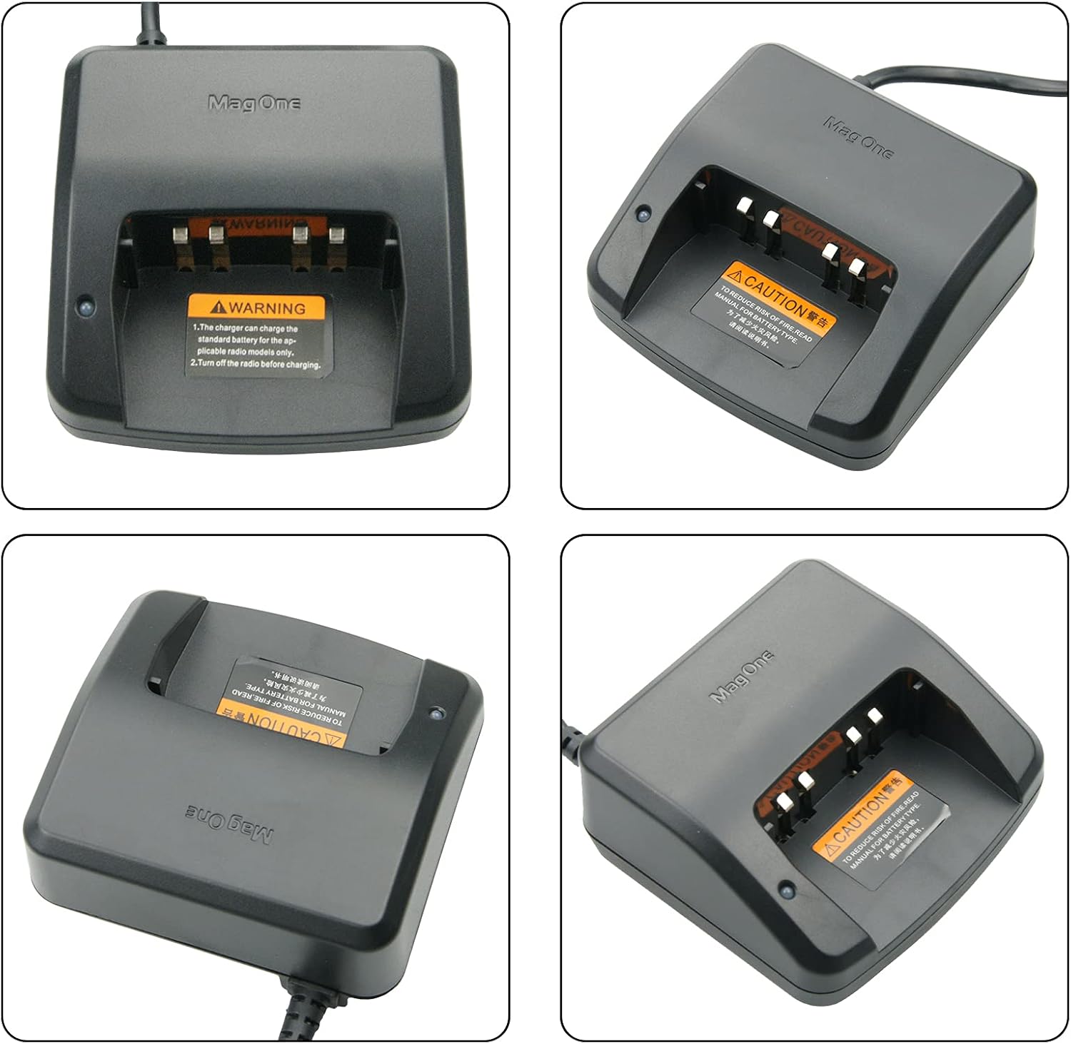 PMNN4534A Li-ion Battery Charger Walkie Talkie Desktop Charger for Motorola Mag One BPR40 A8 Two Way Radio Rapid Charger : Electronics