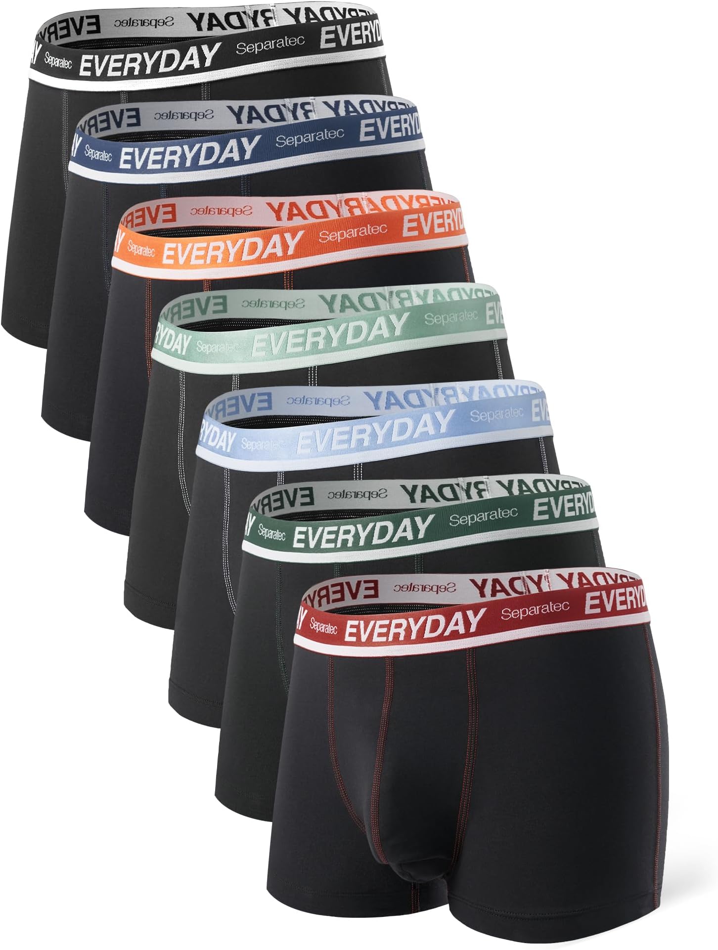 Cotton Dual Pouch Men's Underwear Comfortable Soft Breathable Everyday Boxer Briefs for men 7 Pack