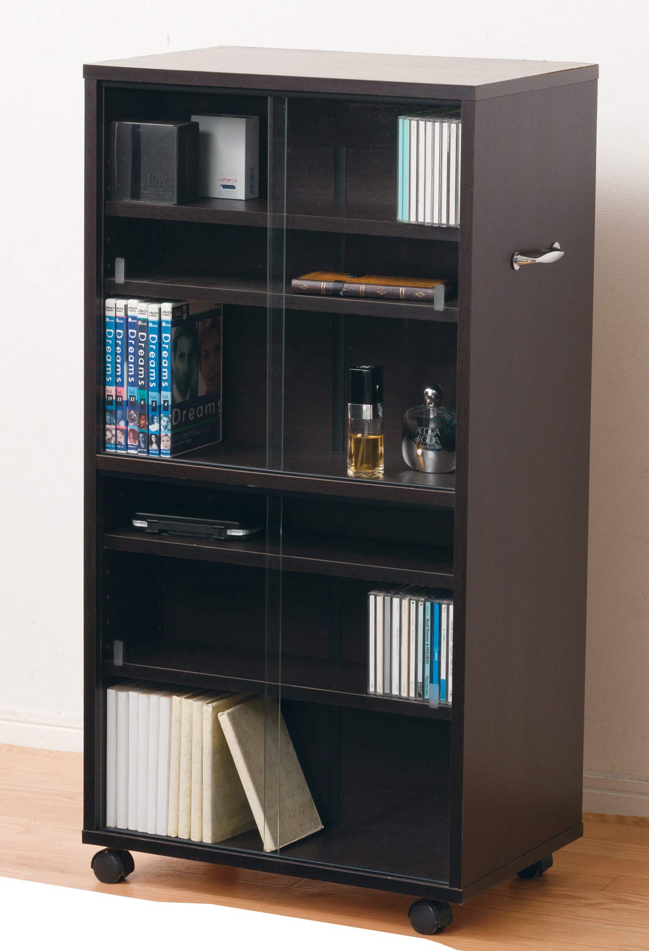 Amazon.co.jp: CDラック DVDラック コミックラック 両面収納可能 漫画