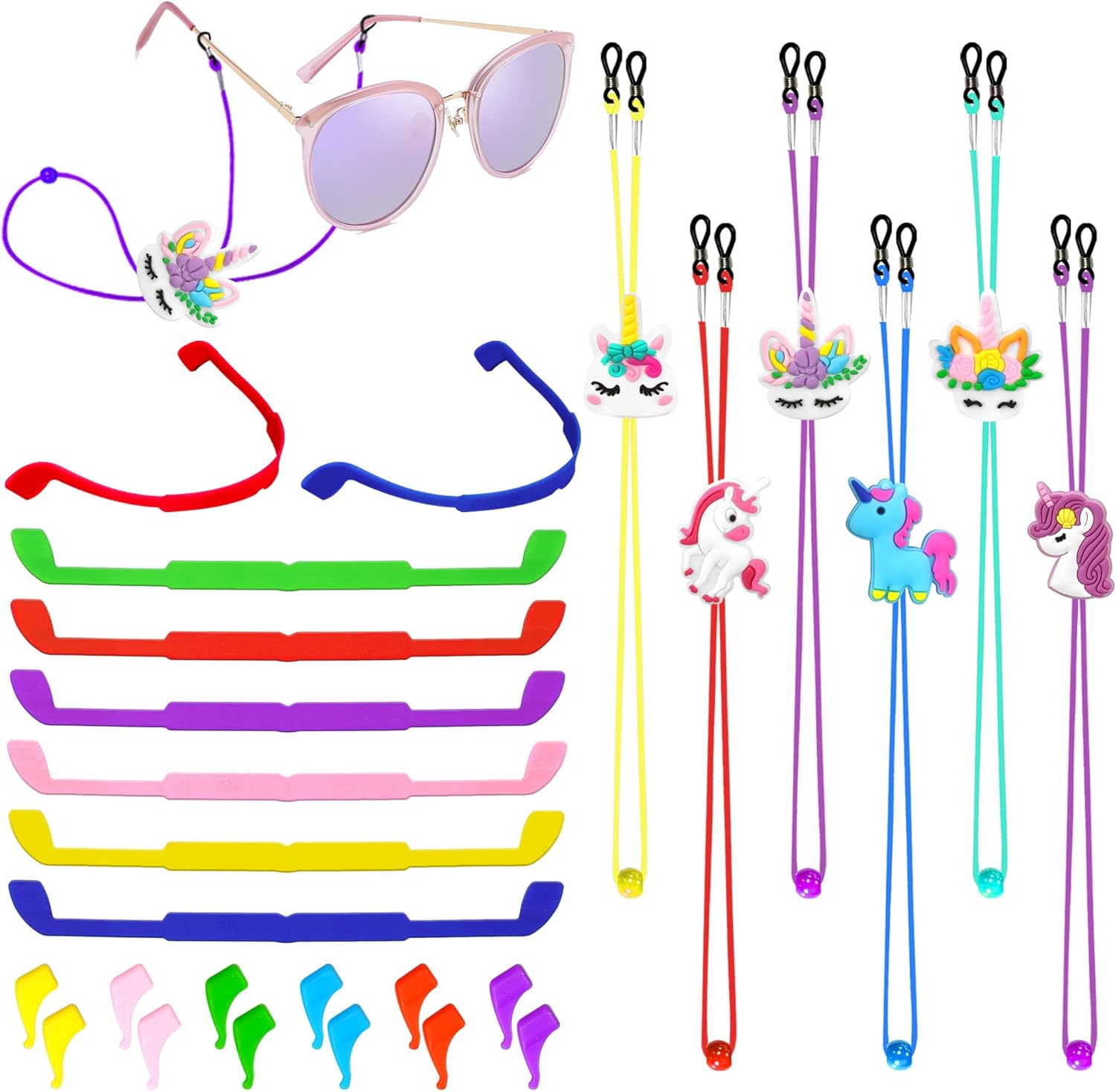 SKYCOOOOL 24 PCS Kids Glasses Strap...