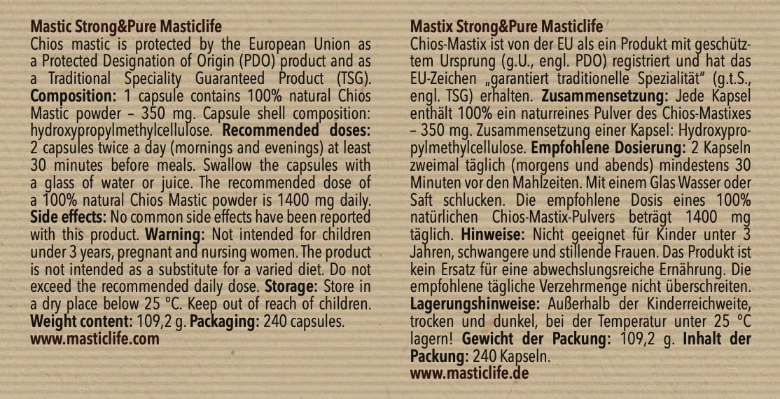 Mastyks Strong&Pure Economy Pack (240 kapsułek) Masticlife