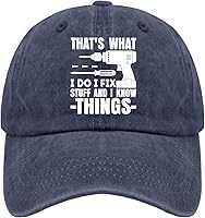 Vista 32 de Dad Hats That's What i do i fix Stuff and i Know Things Dad Hats, Funny Baseball Cap for Women