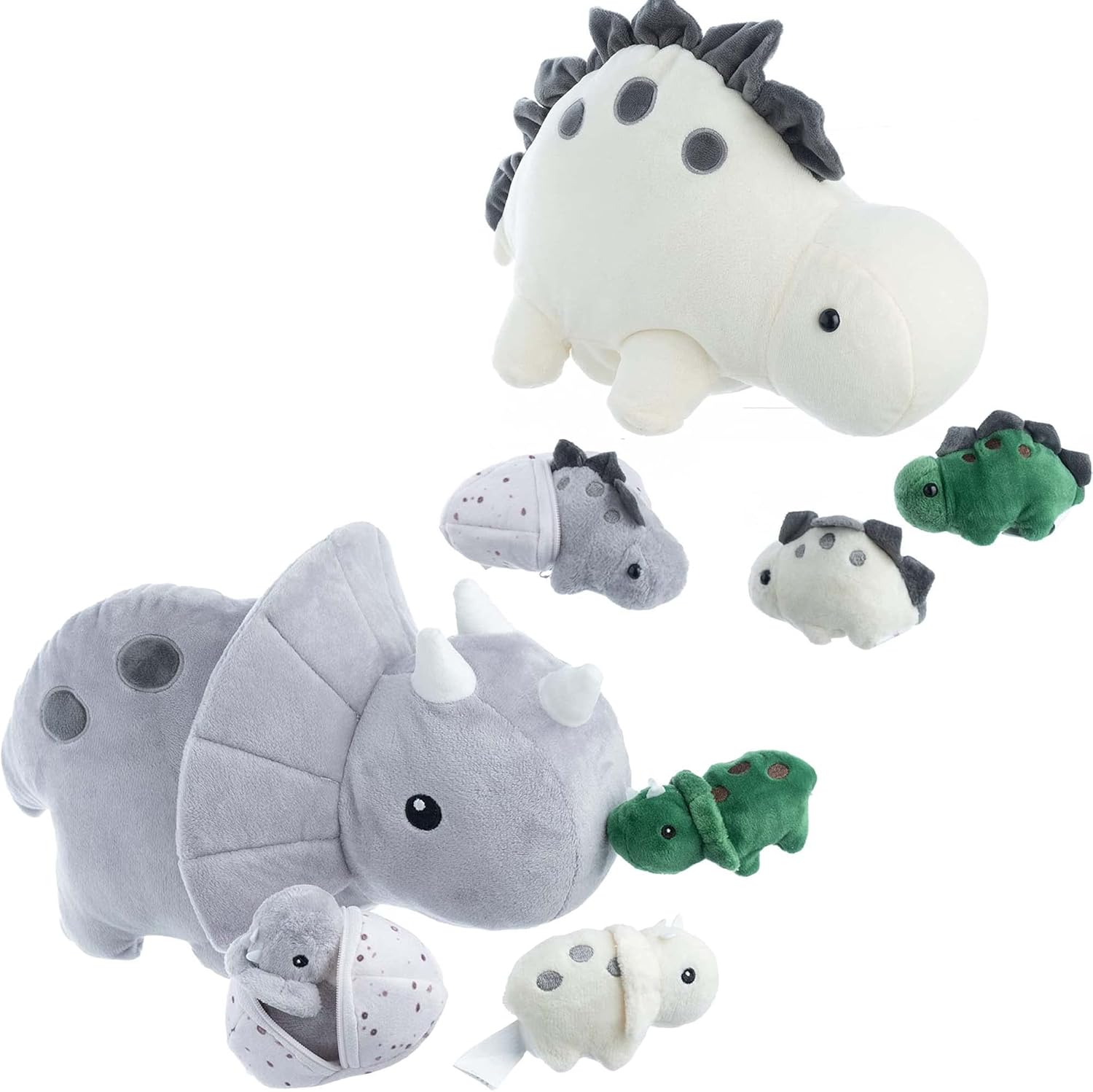 PixieCrush Snugababies Dinosaur Stuffed Animals for Girls