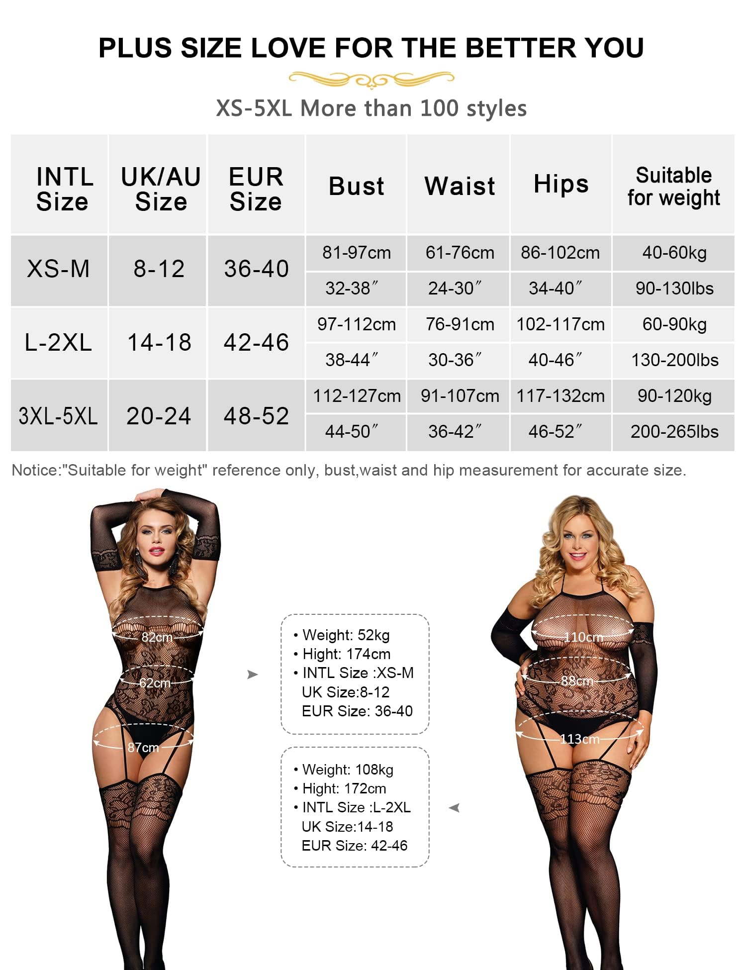 ohyeahlady Bodystocking duże rozmiary damska seksowna bielizna damska seksowna bielizna Curvy Fishnet Bodysuit Women Nylon długi rękaw Catsuit koronkowa bielizna erotyczna pulchne duże rozmiary