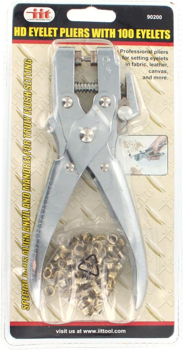 IIT 90200 Eyelet Pliers with 100 Eyelets